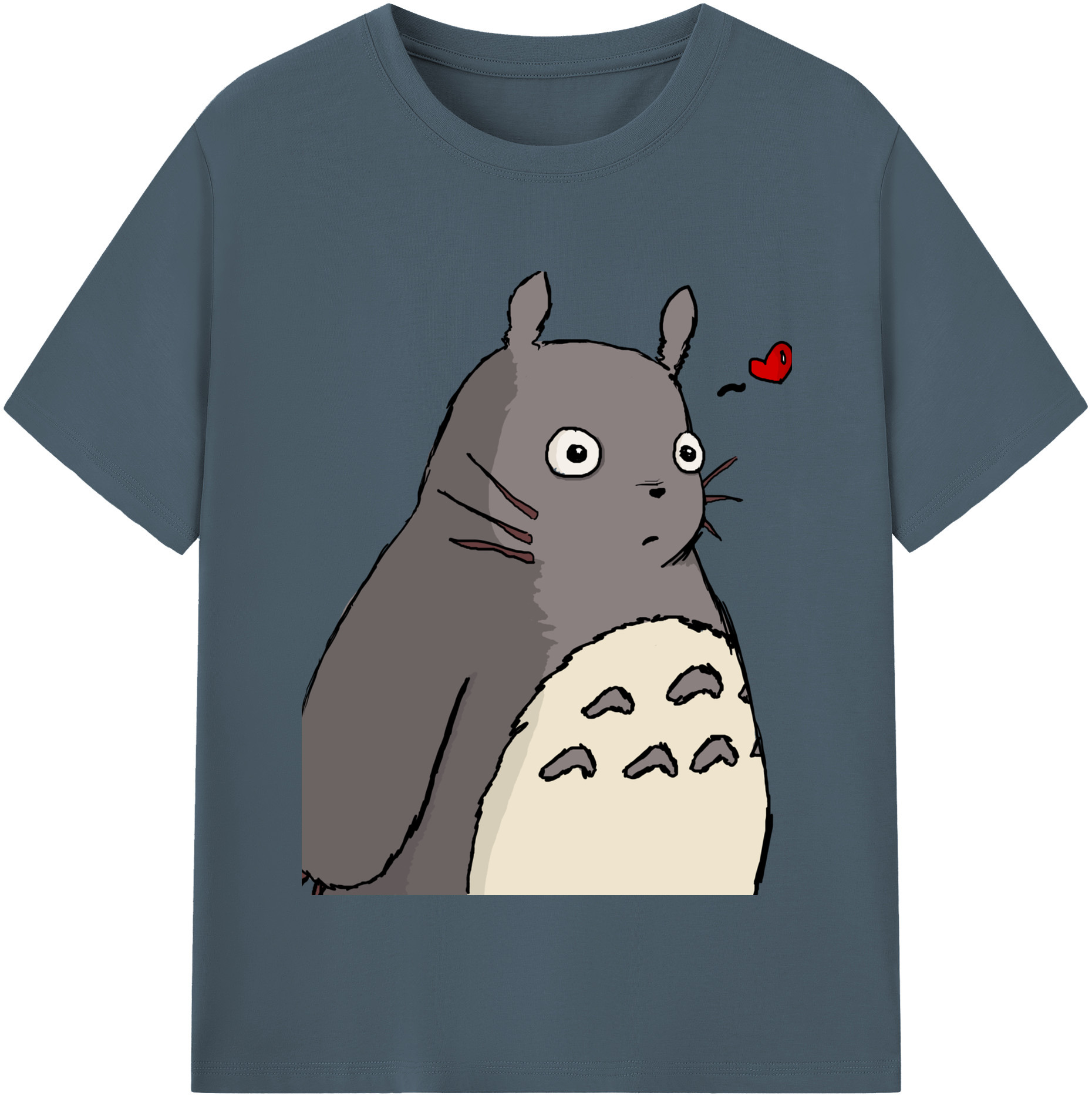 （画像用） となりのトトロ 草壁メイ 草壁サツキ My Neighbor Totoro Satsuki Kusakabe Mei Kusakabe 綿100％半袖Tシャツ（フロントプリント）